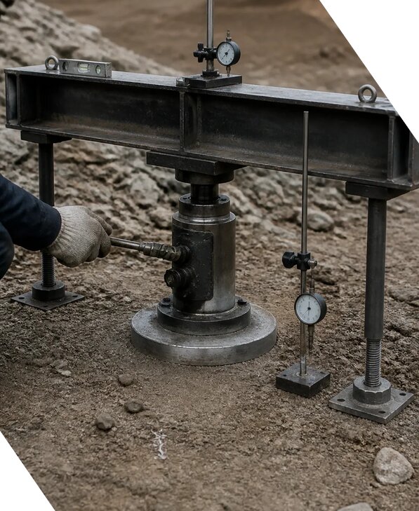 Штамповые испытания грунтов для строительства в Нефтеюганске